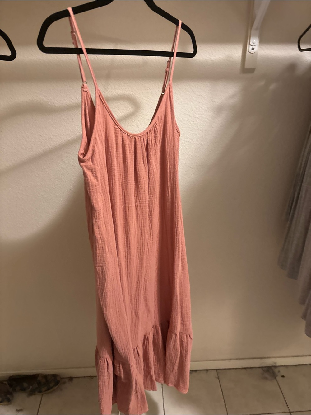 Women's Pink Midi Slip Dress